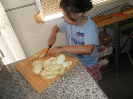 Pastel de Berengena Alejandrina, receta, gastronomia, cocina niños, blog solyo, cocina con Alejandra,