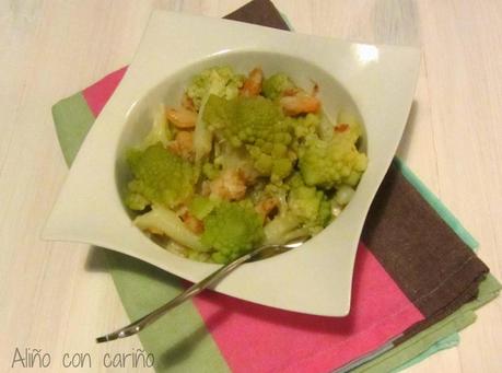 ROMANESCU CON SALSA DE GAMBAS ROMANESCU CON SALSA DE GAMBAS