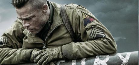 Brad Pitt se aferra al cañón de su tanque en el primer póster de 'Fury'