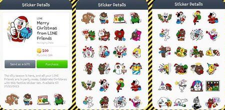 Novedades de Line Stickers Line navidad 2
