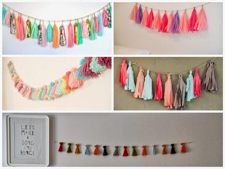 DIY Guirnalda de borlas