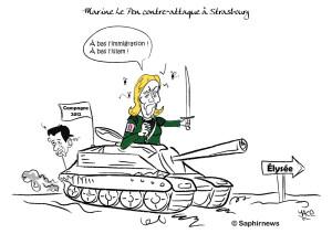 En desonancia con Marine Le Pen Fuente: shaphirnews lepen