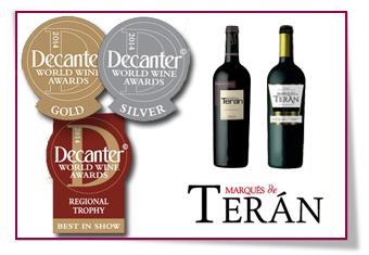 PabloD Gourmet - Premios Decanter World Wine Awards para Bodegas Marqués de Terán