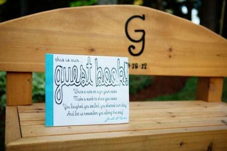 Bancos de madera como libros de firmas colores-de-boda-libro-firmas-banco-madera-5
