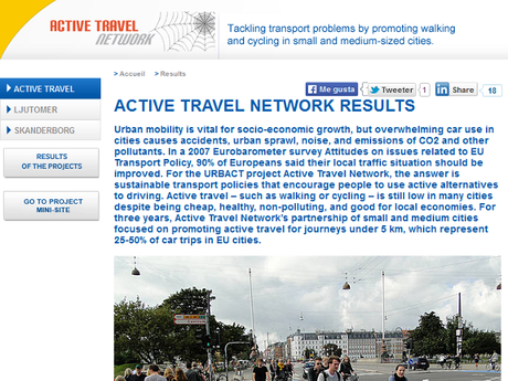 Cómo aprender de otras ciudades: buceando en los resultados del programa URBACT Resultados de la red Active Travel Network - clic para ver