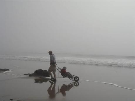 James y Jonah Geier en Santa Barbara, California, noviembre de 2012.