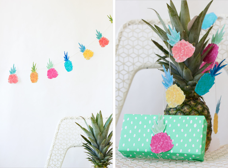 TRES TUTORIALES PARA DECORAR CON PIÑAS TROPICALES TRES TUTORIALES PARA DECORAR CON PIÑAS TROPICALES