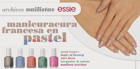 Manicura francesa pastel con essie Manicura francesa pastel con essie