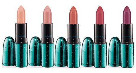 Alluring Aquatic Colour, el maquillaje para sirenas de M·A·C 5 tonos nuevos de Alluring Aquatic Lipstick