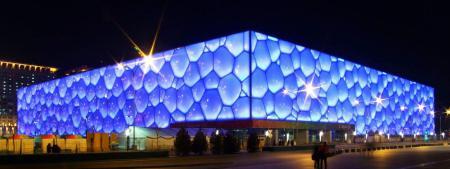 El “Cubo de Agua” de Pekín Centro acuatico nacional de Pekin