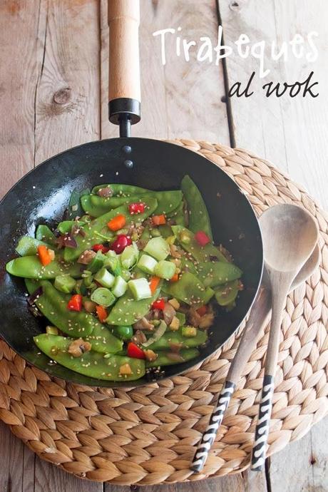 Tirabeques al wok Tirabeques al wok