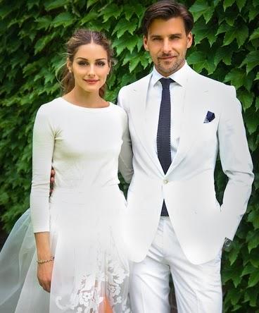 Analizamos el look de Olivia Palermo y Johannes Huebl el día de su boda