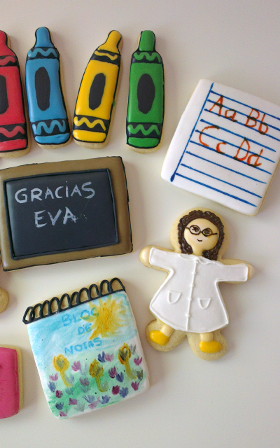 ♥ Galletas regalo de fin de curso a profesora