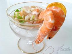 Vasitos De Ensalada de Langostinos Y Aguacate Vasitos De Ensalada de Langostinos Y Aguacate