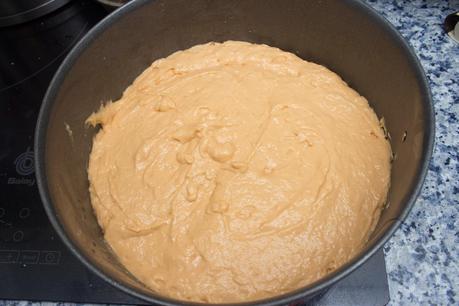 Pastel de papapaya y manzana con crocanti de almendra Pastel de papapaya y manzana con crocanti de almendra