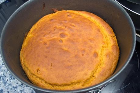 Pastel de papapaya y manzana con crocanti de almendra Pastel de papapaya y manzana con crocanti de almendra