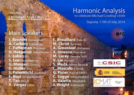 Tao y Fefferman en el Congreso Harmonic Analysis to celebrate Michael Cowling’s 65th