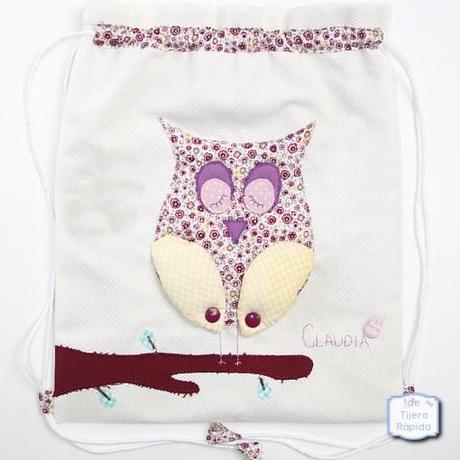 Mochila búho para Claudia Mochila búho para Claudia