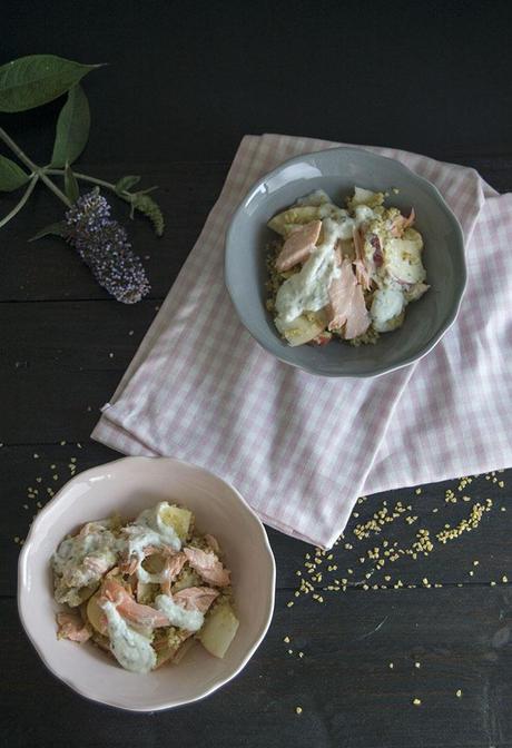 ENSALADA DE MANZANA, BULGUR Y SALMÓN ENSALADA DE MANZANA, BULGUR Y SALMÓN