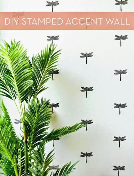 DIY: cómo estampar la pared con sellos