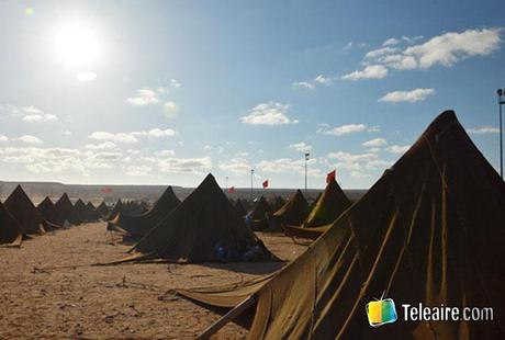 El Moussem de Tan Tan, en Marruecos carpas autoctonas de los pueblos originarios del Sahara