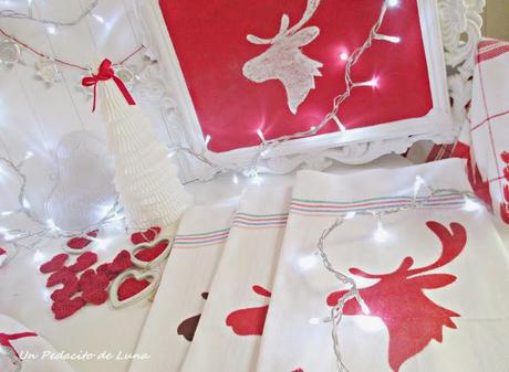 Navidad en blanco y rojo. Navidad en blanco y rojo.