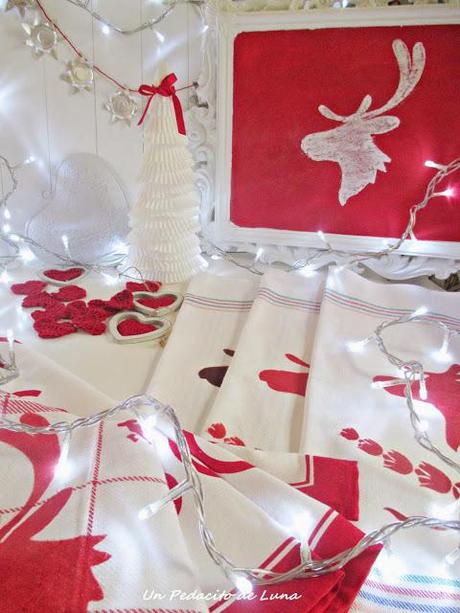 Navidad en blanco y rojo. Navidad en blanco y rojo.