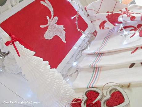 Navidad en blanco y rojo. Navidad en blanco y rojo.