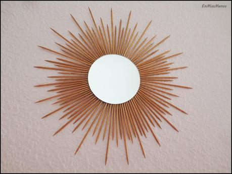 DIY espejo sol DIY espejo sol