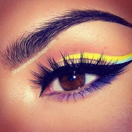 Ideas de líneas de colores de MaryamMaquillaje.com Cómo quitarte años únicamente con el maquillaje