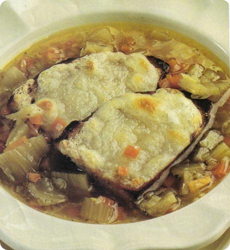 zuppa di cardi e pane nero