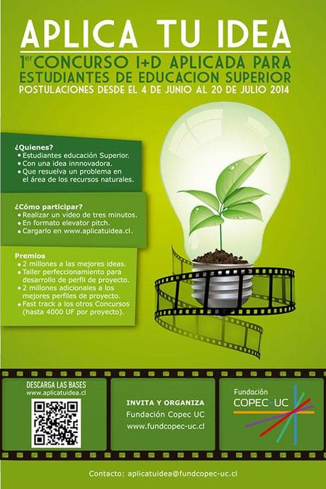 Concurso “Aplica tu idea”: 1er Concurso de I+D aplicada para estudiantes de educación superior (Chile) afiche-idea-solido