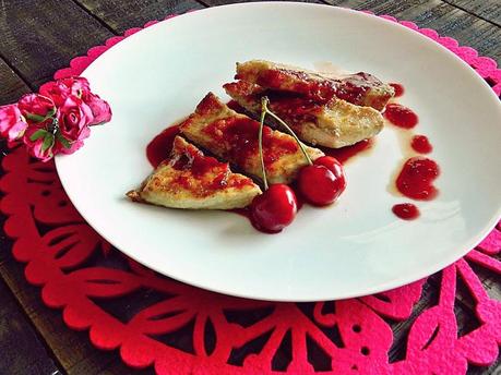 Secreto ibérico con salsa de cerezas Secreto ibérico con salsa de cerezas