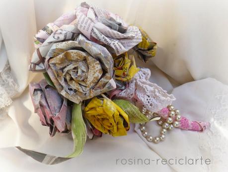Yo Reciclo:Rosas de papel Yo Reciclo:Rosas de papel