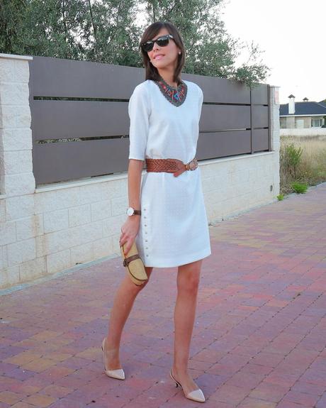 Vestido blanco Front Row Shop Vestido blanco Front Row Shop