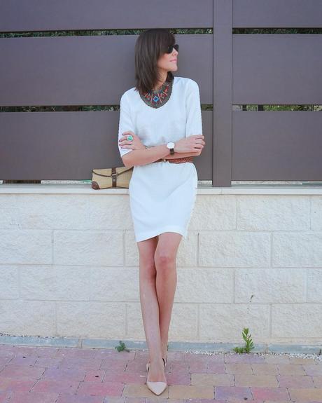 Vestido blanco Front Row Shop Vestido blanco Front Row Shop