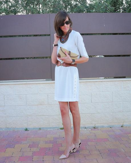 Vestido blanco Front Row Shop Vestido blanco Front Row Shop