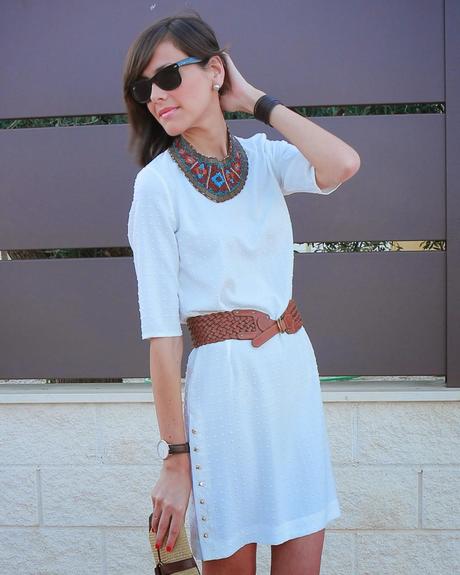 Vestido blanco Front Row Shop Vestido blanco Front Row Shop