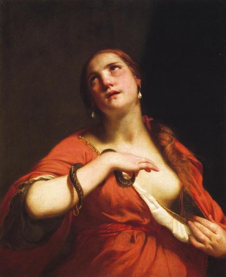 La Exibición Erótica de la Muerte de Cleopatra Guido Cagnacci 1662