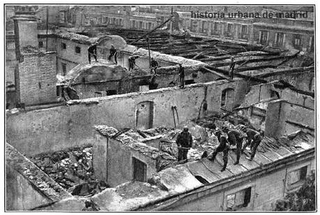 Recuerdos de papel: Incendio de las Salesas. Madrid, 1915