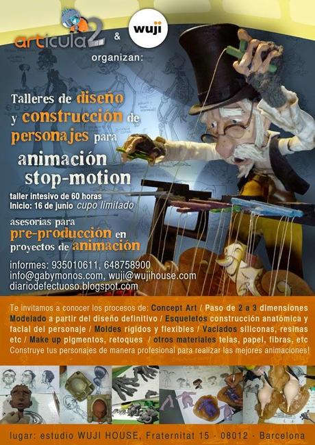 Taller de diseño y construcción de personajes para animación stop-motion defectuosos