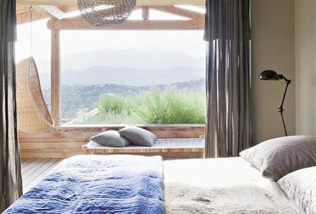 Vistas dormitorio principal de La casa de la colina en Córcega Vistas dormitorio principal de La casa de la colina en Córcega