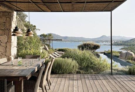 Vistas terraza de La casa de la colina en Córcega Vistas terraza de La casa de la colina en Córcega