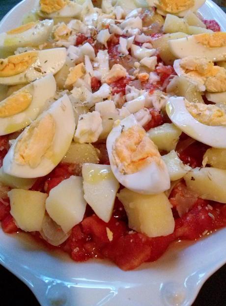 Ensalada de Patatas y Tomates Asados Ensalada de Patatas y Tomates Asados