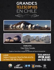 “Grandes telescopios de Chile”