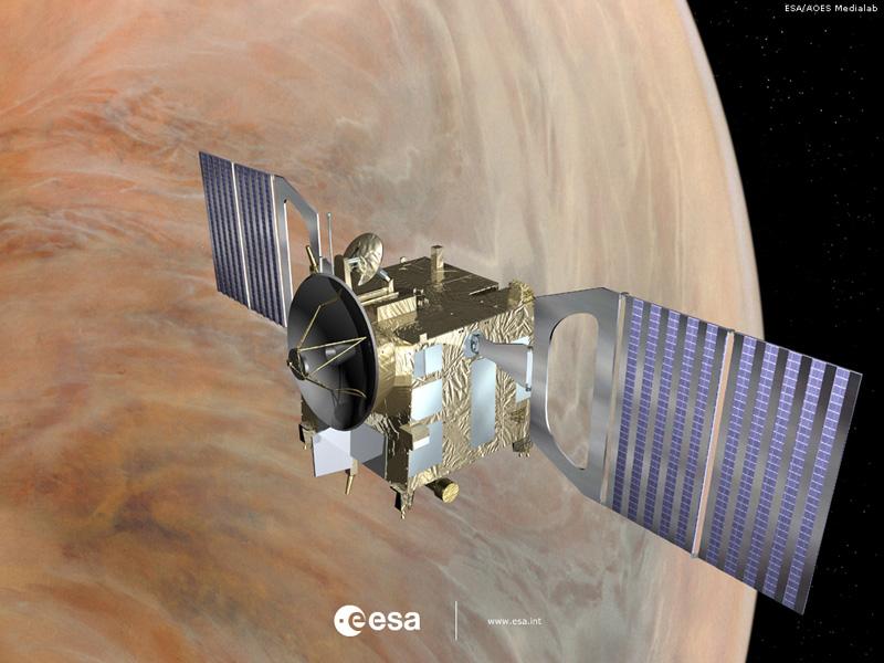 Venus Express usa el frenado de la atmósfera de Venus para disminuir su órbita