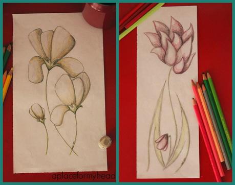 Dibujo rápido: flores a lápiz