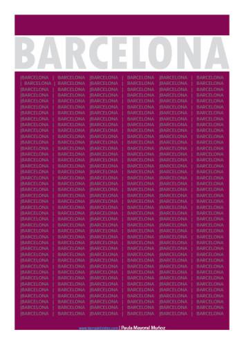 Guía en pdf y gratis de Barcelona