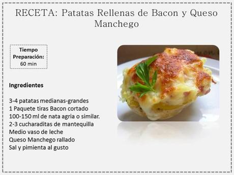 Patatas Rellenas de Bacon y Queso Manchecho patatas rellenas bacon y queso
