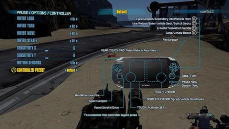 Análisis Borderlands 2 para PS Vita BL2 controles